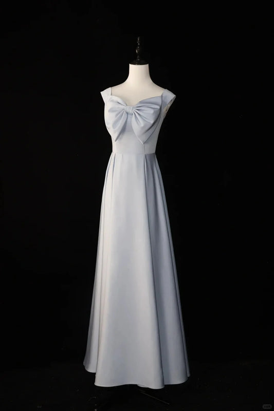 simple fashion long satin bridesmaid dresses prom dresses simple gentle atmospheric and unique desi Bring summer colors to enhance whiteness